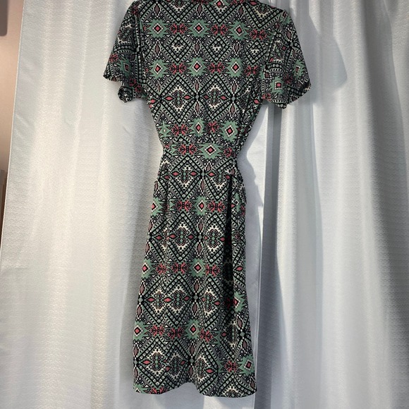 Tracy Negoshian geometric pattern Dress women sz M - Picture 5 of 8